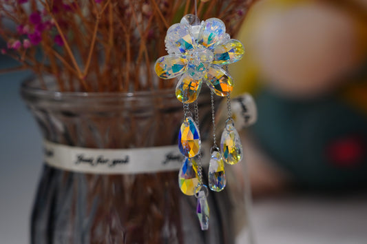 Handmade Crystal Beaded Bag Charm | Elegant Jewelry Accessory | Multiple Styles