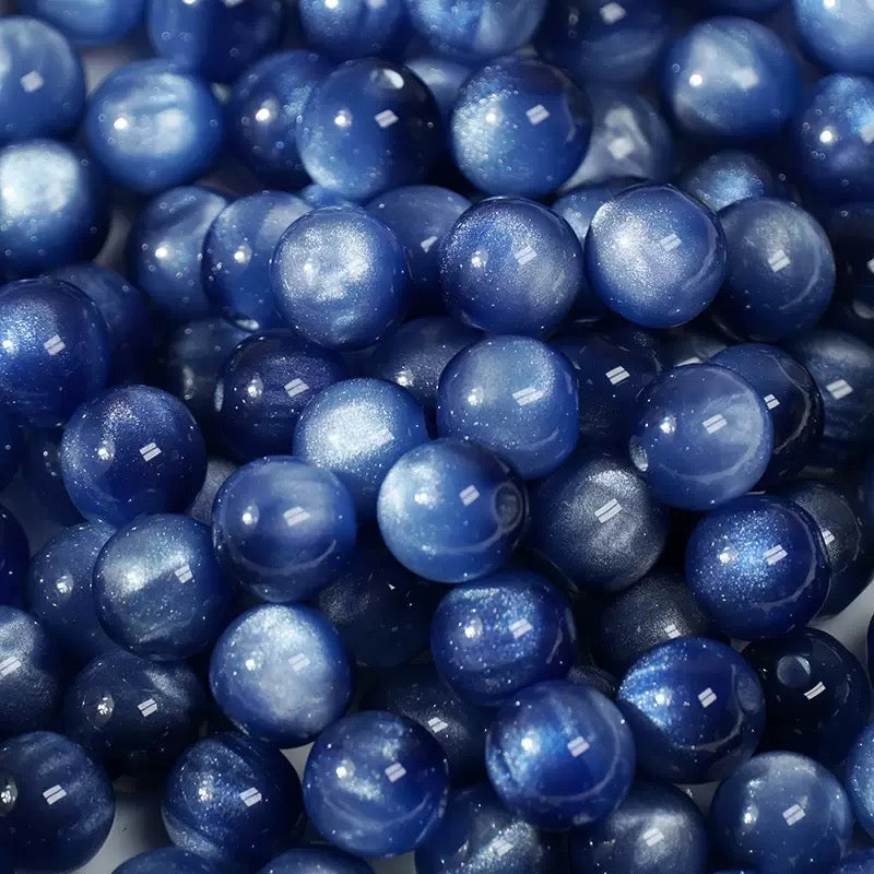 8‑16mm Resin Cat's‑Eye Beads, Multifunctional Imitation Cat's‑Eye Round Beads, DIY Accessories for Bracelet & Necklace Making