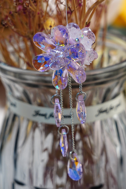 Handmade Crystal Beaded Bag Charm | Elegant Jewelry Accessory | Multiple Styles