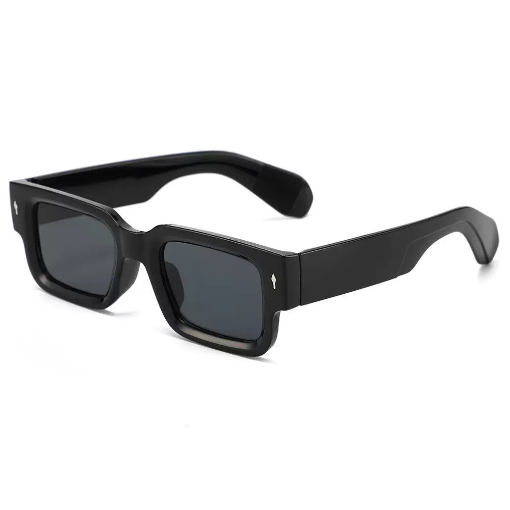 Classic Black Square Sunglasses – Minimalist Fashion Shades