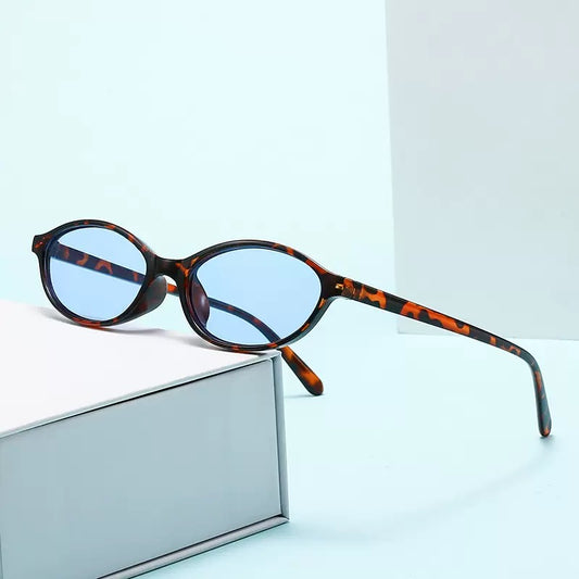 Retro Oval Polarized Sunglasses for Women – UV400 Trendy Small Frame Sun Glasses