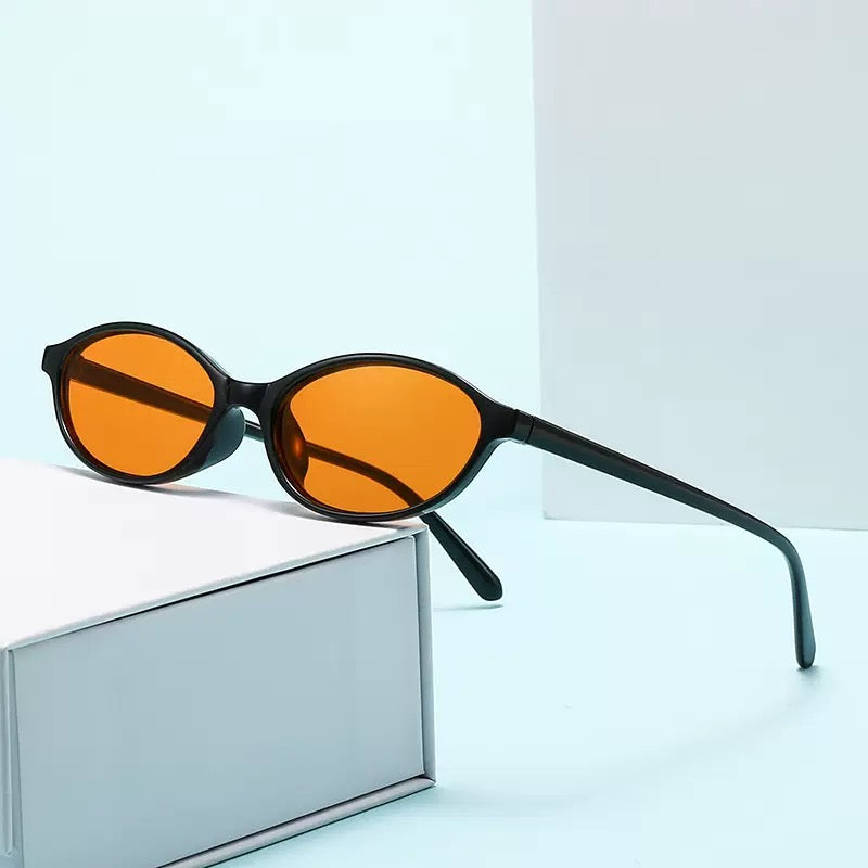 Retro Oval Polarized Sunglasses for Women – UV400 Trendy Small Frame Sun Glasses