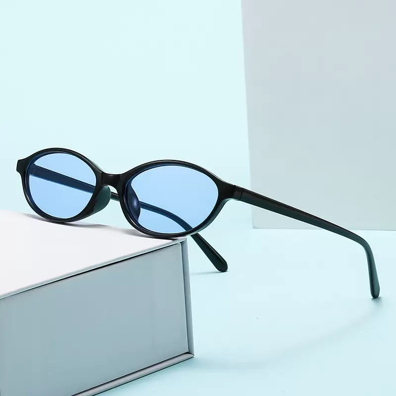 Retro Oval Polarized Sunglasses for Women – UV400 Trendy Small Frame Sun Glasses