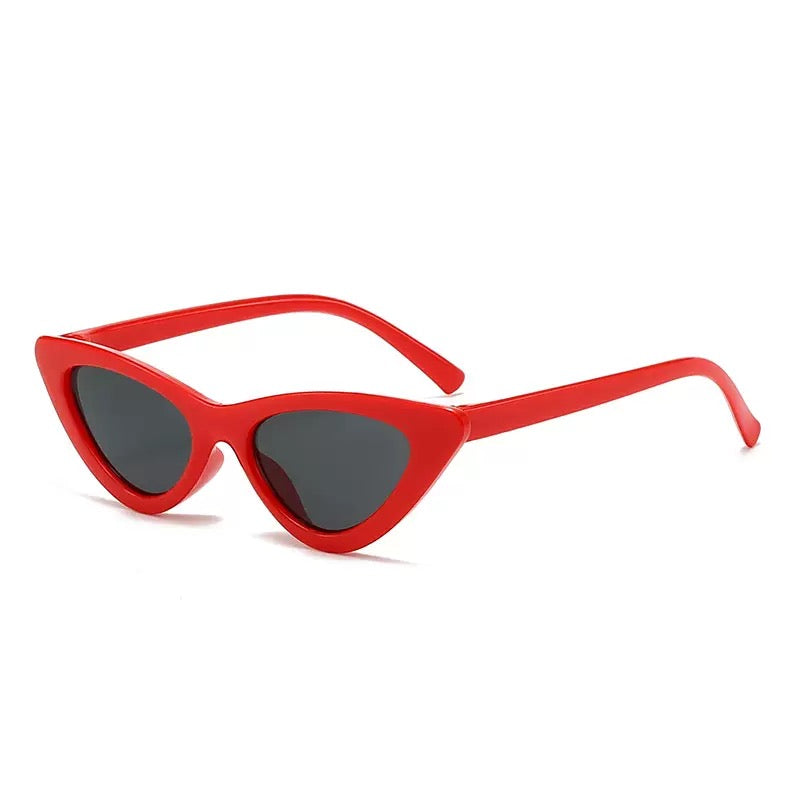 Retro Cat Eye Sunglasses for Women – Colorful Fashion Small Frame Sun Glasses
