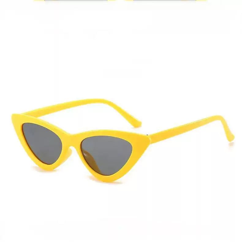 Retro Cat Eye Sunglasses for Women – Colorful Fashion Small Frame Sun Glasses