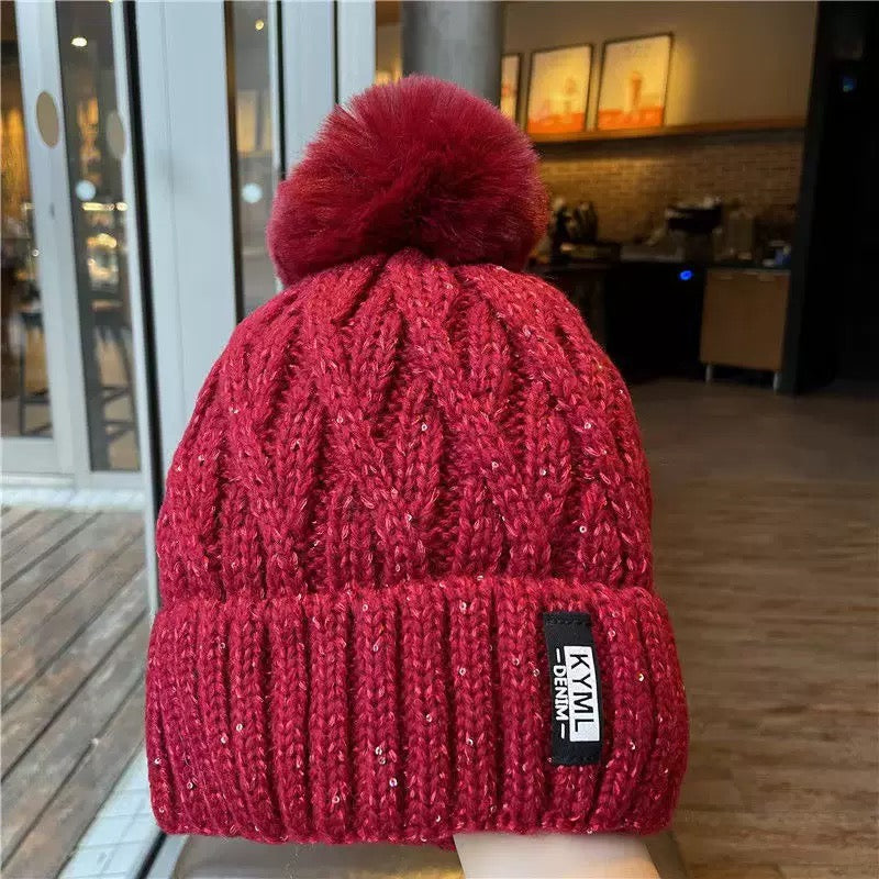 Classic Pom Pom Knit Beanie – Soft Ribbed Winter Hat