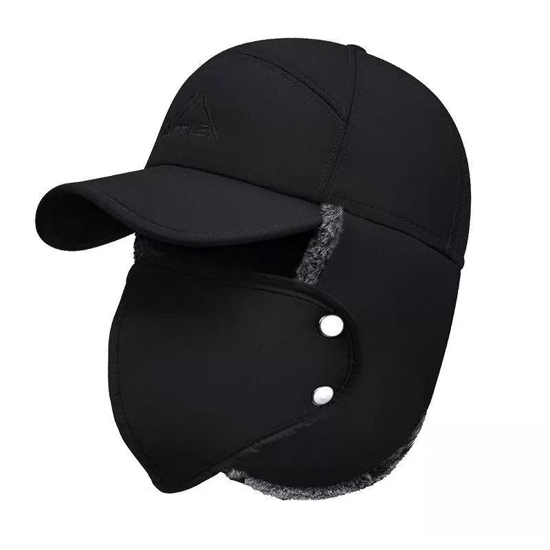 Winter Windproof Trapper Hat with Face Cover & Goggles – Thermal Outdoor Hat