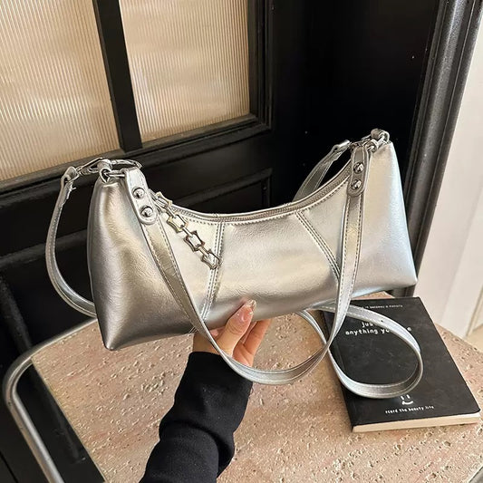 2026 Summer New Women Vintage Niche Underarm Bag, Fashion Trendy Single Shoulder Crossbody Commuter Handbag
