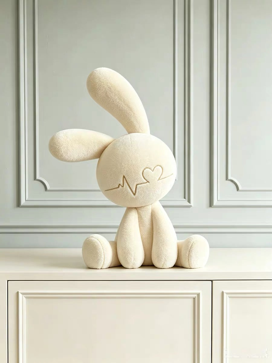 French Elegance Bunny Sculpture – Modern Decorative Rabbit Figurine