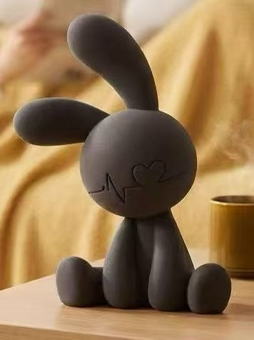 French Elegance Bunny Sculpture – Modern Decorative Rabbit Figurine