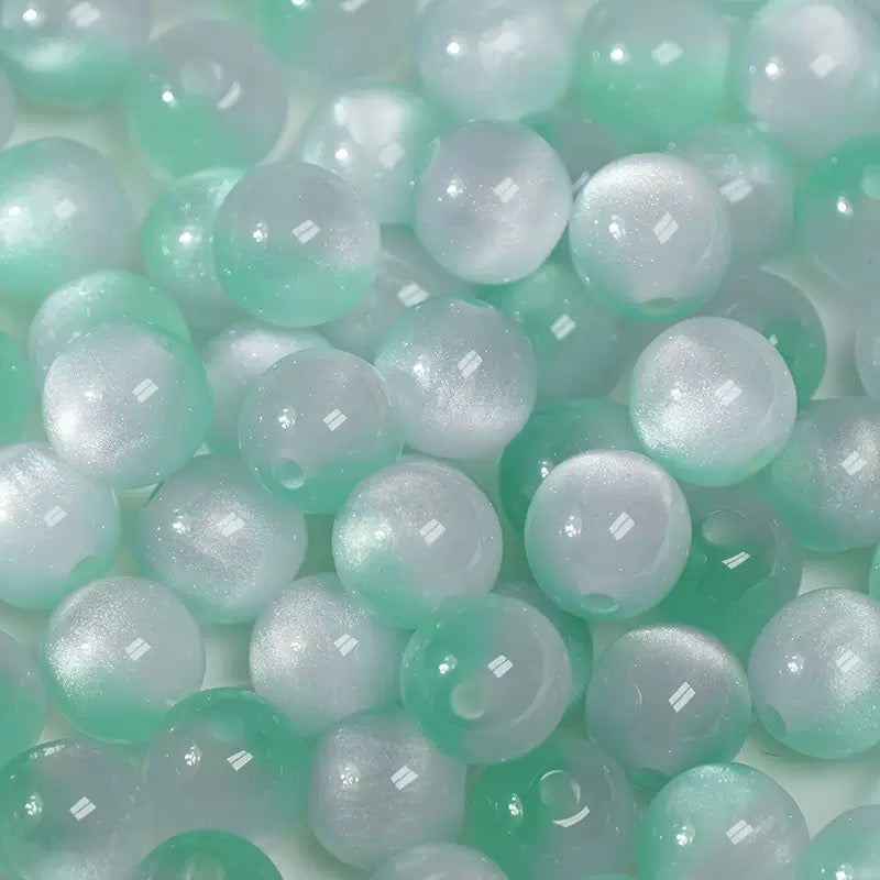8‑16mm Resin Cat's‑Eye Beads, Multifunctional Imitation Cat's‑Eye Round Beads, DIY Accessories for Bracelet & Necklace Making