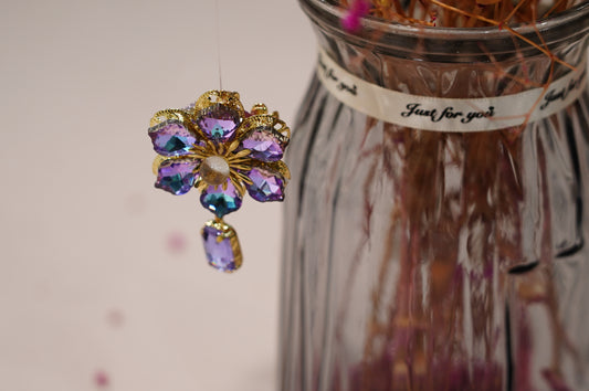 Handmade Crystal Beaded Bag Charm | Elegant Jewelry Accessory