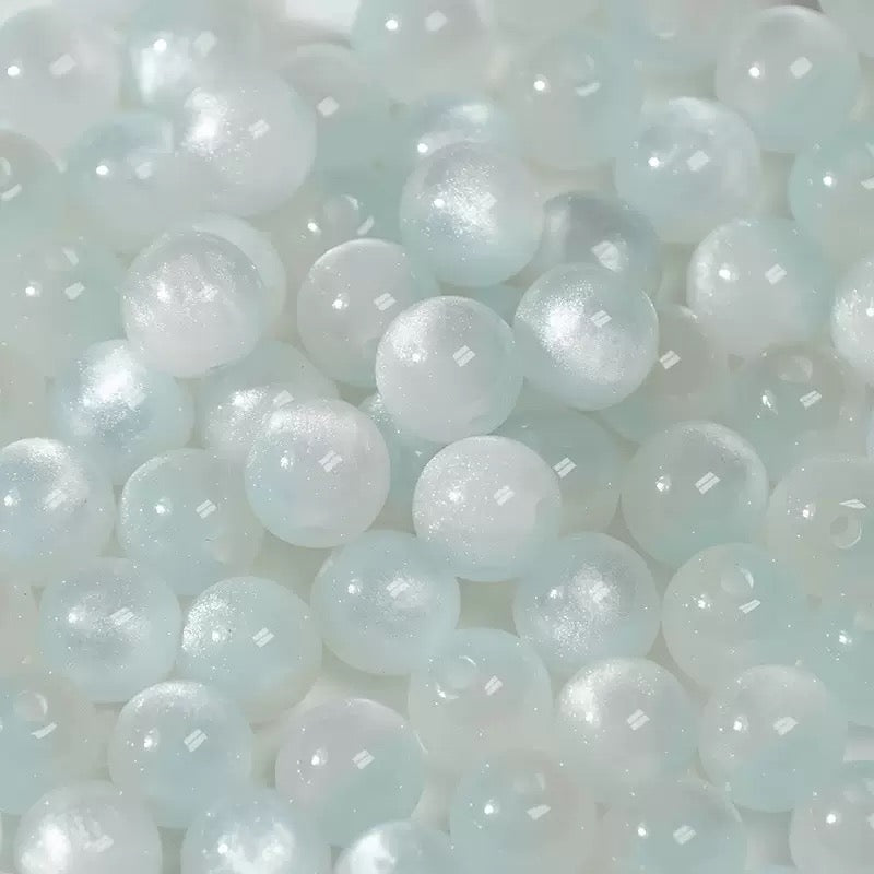 8‑16mm Resin Cat's‑Eye Beads, Multifunctional Imitation Cat's‑Eye Round Beads, DIY Accessories for Bracelet & Necklace Making