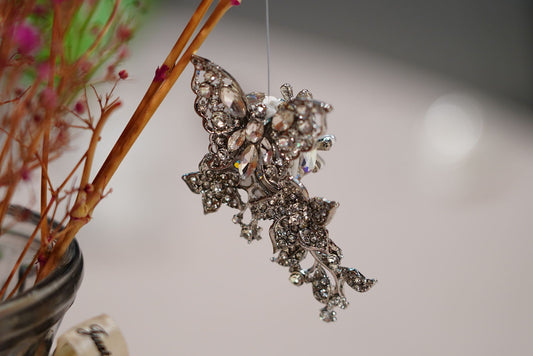 Silver Crystal Heart DIY Charm Bead – Multicolor Design