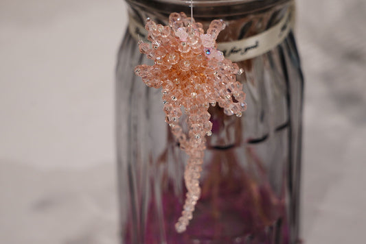 Pink AB Crystal Faceted Beads Strands – Sparkly Glass Beads for Jewelry Making