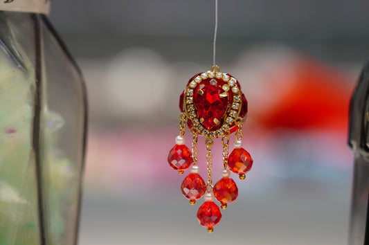 Clear AB Irregular Faceted Crystal Beads Strand – Statement Glass Beads for Jewelry Making