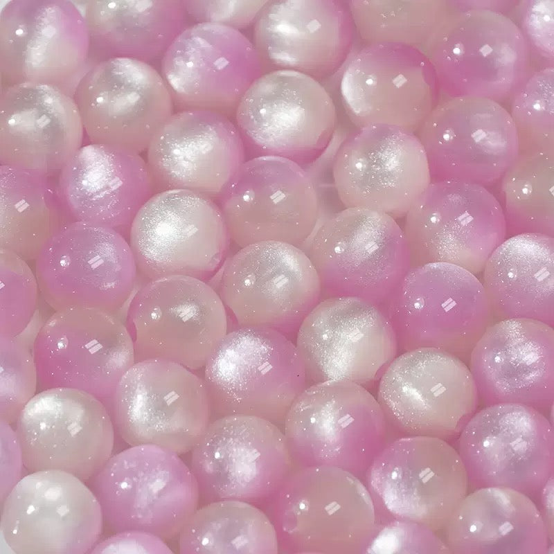8‑16mm Resin Cat's‑Eye Beads, Multifunctional Imitation Cat's‑Eye Round Beads, DIY Accessories for Bracelet & Necklace Making