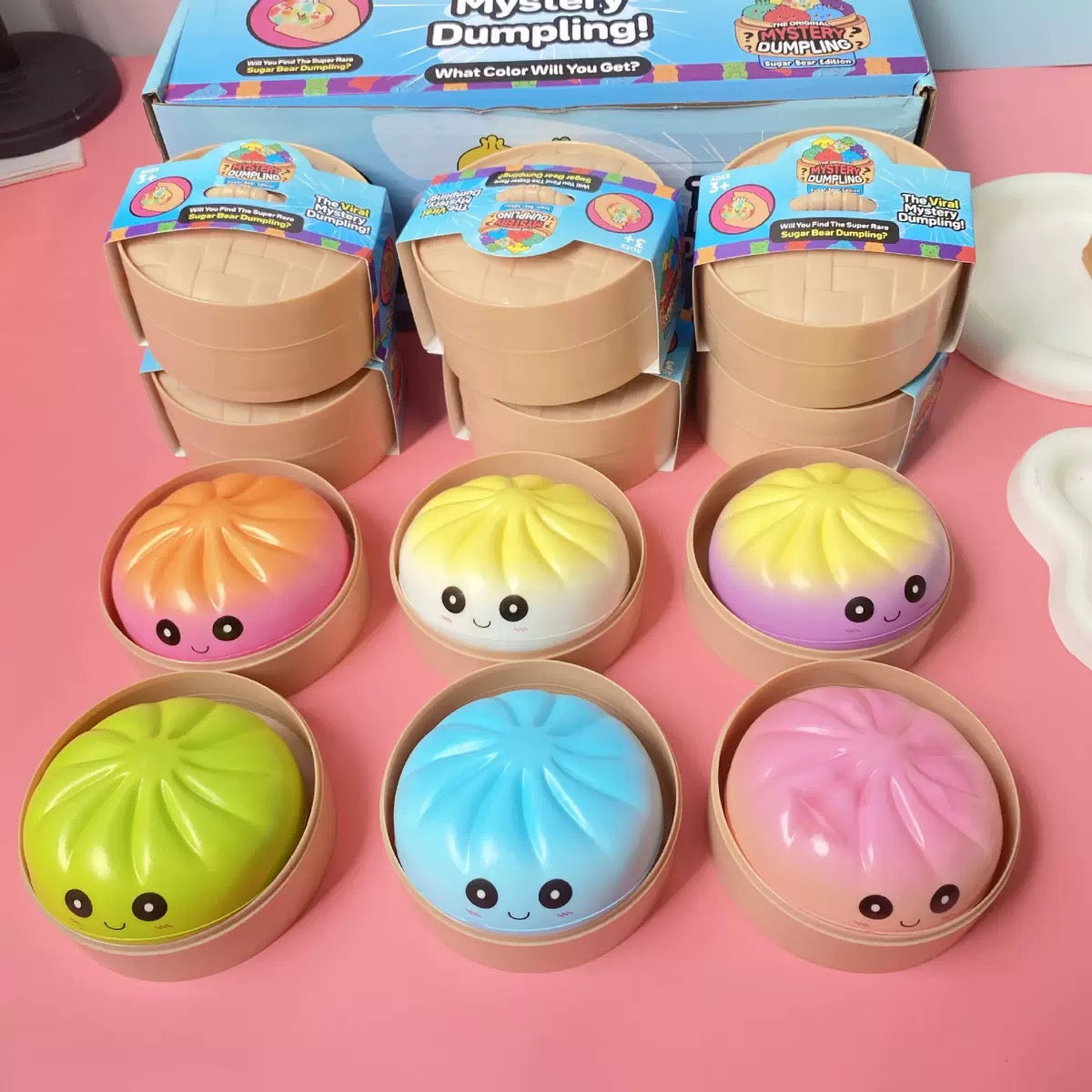 Popular Simulated Bun Squeeze Squishy Toy, Slow Rebound Decompression Toy, Mini Steamer Blind Box Fidget Toy for Wholesale