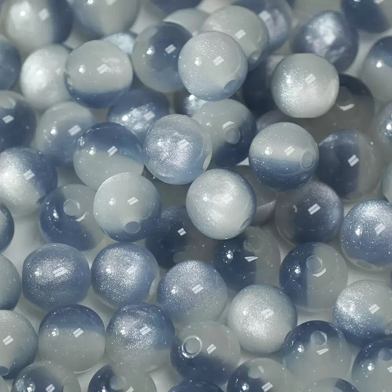 8‑16mm Resin Cat's‑Eye Beads, Multifunctional Imitation Cat's‑Eye Round Beads, DIY Accessories for Bracelet & Necklace Making