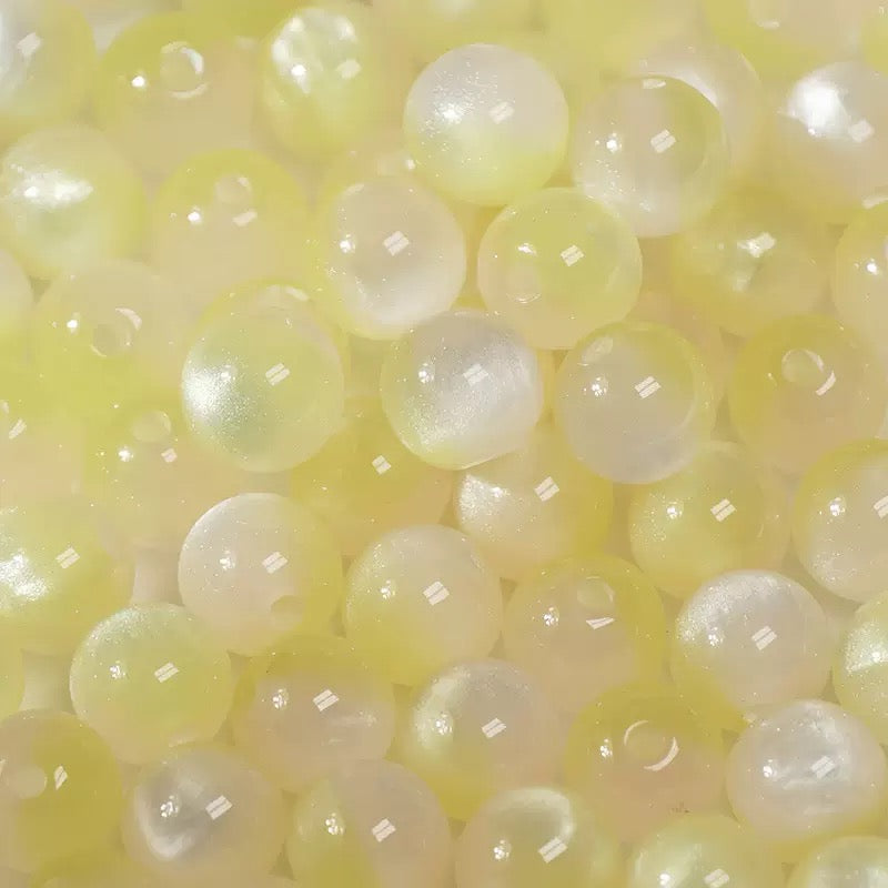 8‑16mm Resin Cat's‑Eye Beads, Multifunctional Imitation Cat's‑Eye Round Beads, DIY Accessories for Bracelet & Necklace Making