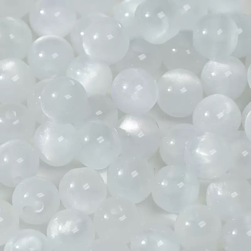 8‑16mm Resin Cat's‑Eye Beads, Multifunctional Imitation Cat's‑Eye Round Beads, DIY Accessories for Bracelet & Necklace Making
